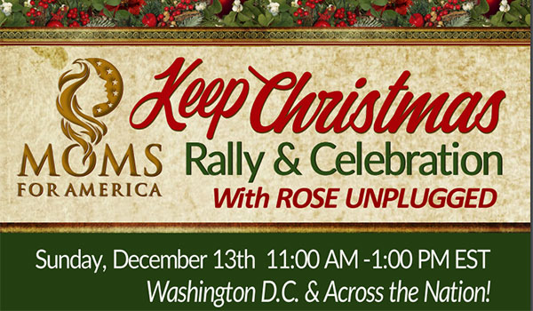 Moms For America Host Christmas Rally and Celebration 2020