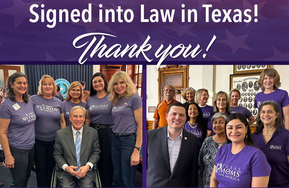 MOMS FOR AMERICA WINS: Texas Passes Law to Keep Smut Out of the Classroom