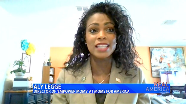 Aly Legge on Real America - Moms for America Media & News
